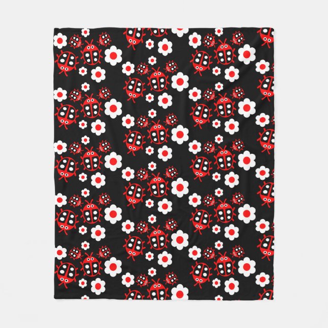 Couverture Polaire Enfants coccinelle (Devant)