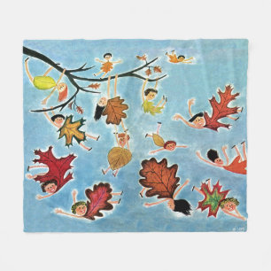 Couverture Polaire Enfants de feuille