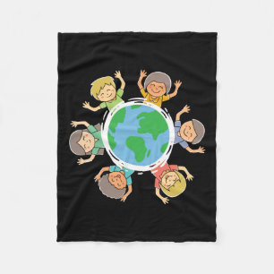 Couverture Polaire Enfants heureux - Protection De l'environnement Ea