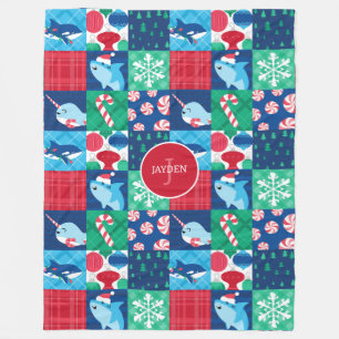 Couverture Polaire Enfants Sous La Mer Patchwork Quilt