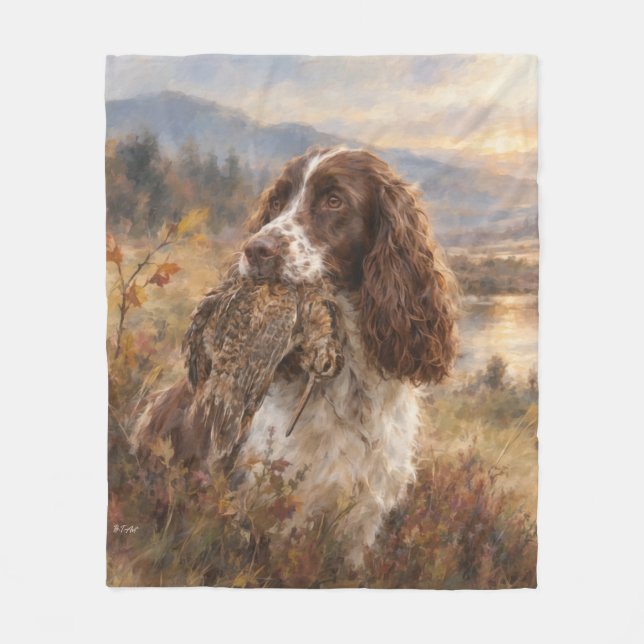 Couverture Polaire English Springer Spaniel  (Devant)