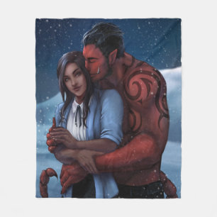 Couverture Polaire Enneigé avec l'Alien Warlord Throw