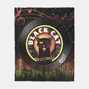 Couverture Polaire Enregistrements de chats noirs Lancer la couvertur