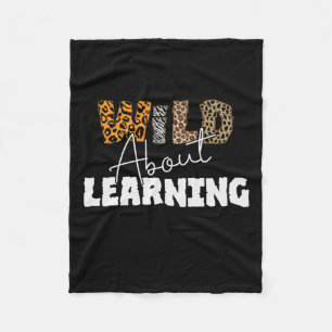 Couverture Polaire Enseignant Cadeau Wild À propos de l'apprentissage