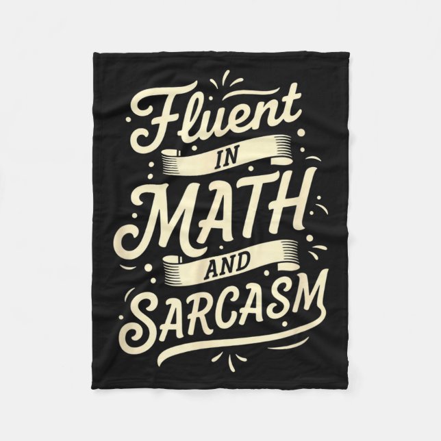 Couverture Polaire Enseignant Courant En Math Et Sarcasme Enseignant  (Devant)