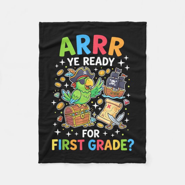 Couverture Polaire Enseignant de première année retour à l'école pira (Devant)