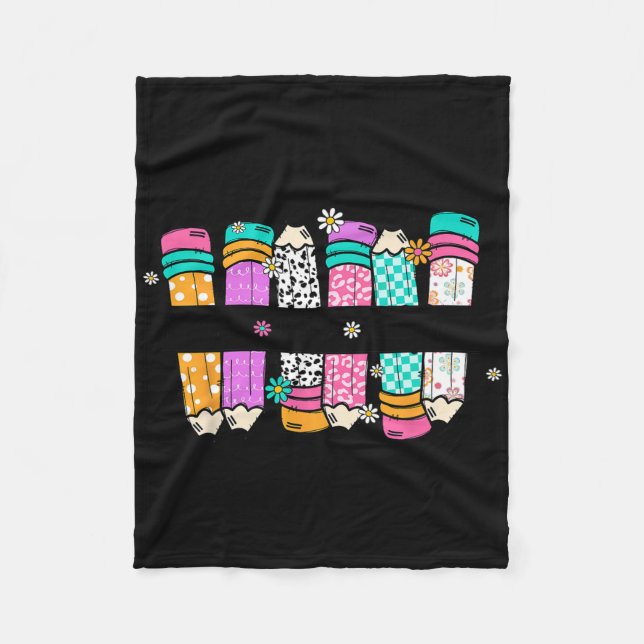 Couverture Polaire Enseigner L'Amour Inspirer Le Crayon Enseignant Re (Devant)