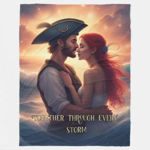 Couverture Polaire Ensemble à travers chaque tempête Romantique Pirat