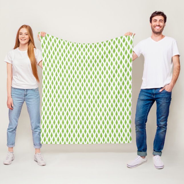 Couverture Polaire Ensemble de dossiers verts botaniques (En situation)