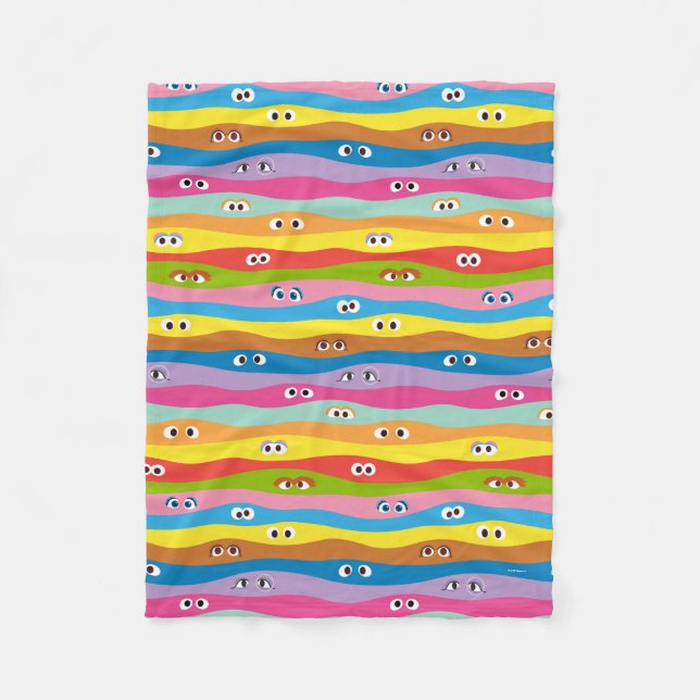 Couverture Polaire Ensemble Motif des yeux (Devant)