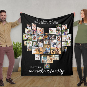 Couverture Polaire Ensemble, nous faisons un collage en forme de coeu