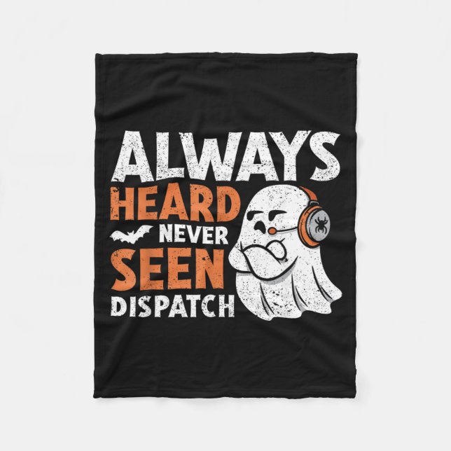Couverture Polaire Entendu Vu Dispatch Spooky Halloween Cute Fantôme (Devant)