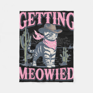 Couverture Polaire Enterrement de vie de jeune fille Cowgirl qui se f