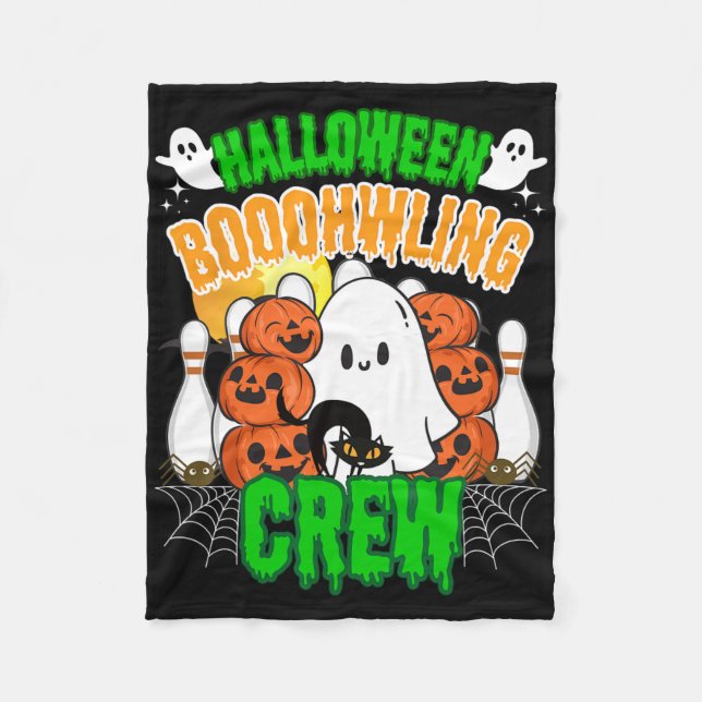 Couverture Polaire Entraîneur de bowling Enfants de bowling Halloween (Devant)