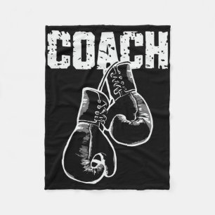 Couverture Polaire Entraîneur de boxe Kickboxing Gants de boxe rétro