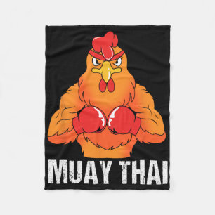 Couverture Polaire Entraîneur de kickboxing Thaïlande Coq Muay Thai