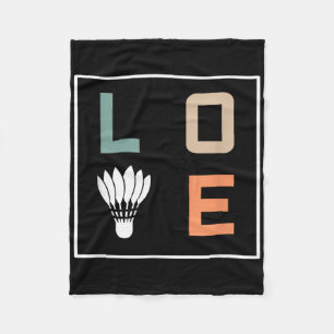 Couverture Polaire Entraîneur du joueur d'équipe Badminton Love
