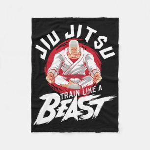 Couverture Polaire Entraînez-vous comme une bête - Jiu Jitsu Brésilie