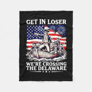 Couverture Polaire Entrez en traversant le Delaware 4 juillet patriot