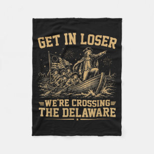 Couverture Polaire Entrez En Traversant Le Delaware 4 Juillet Vintage