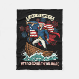 Couverture Polaire Entrez En Traversant Le Delaware Drôle 4 Juillet