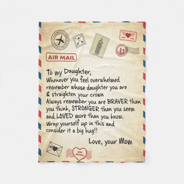 Couverture Polaire Envoyer un courrier à ma fille  (Devant)