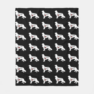 Couverture Polaire Épagneul cavalier du Roi Charles