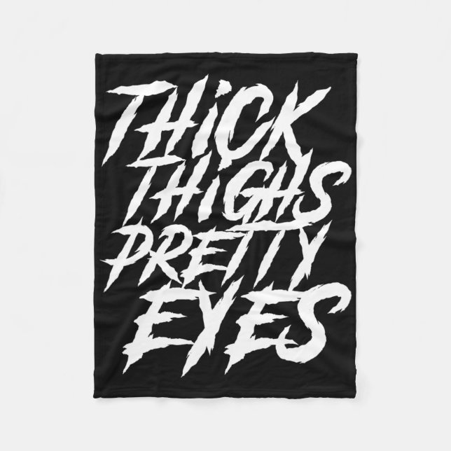 Couverture Polaire Épais cuisses Jolies Yeux Drôle Gymnase Fille Jamb (Devant)