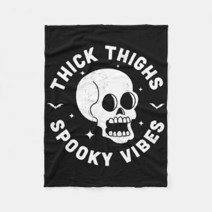Couverture Polaire Épais cuisses Vibes Éffrayantes Drôle Halloween Cr