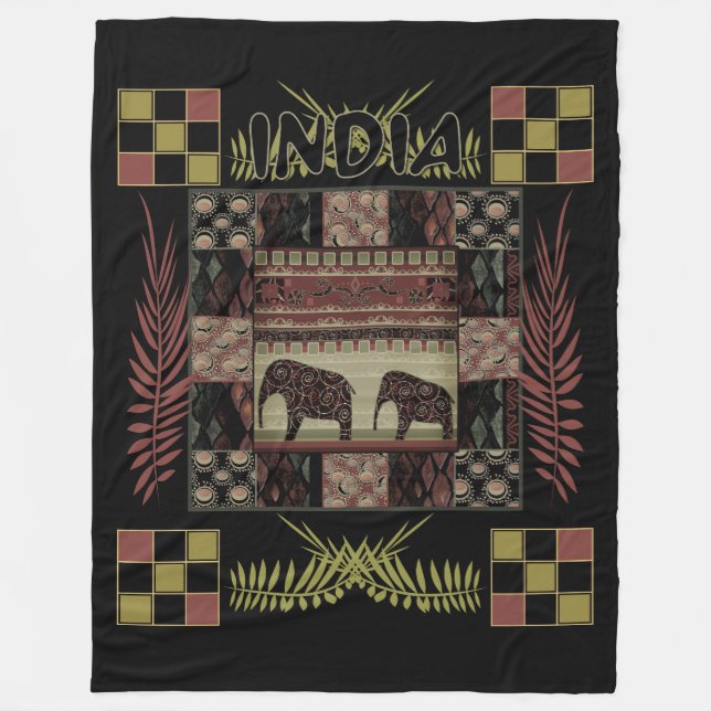 Couverture Polaire Ephapes ethniques disparates en Inde (Devant)