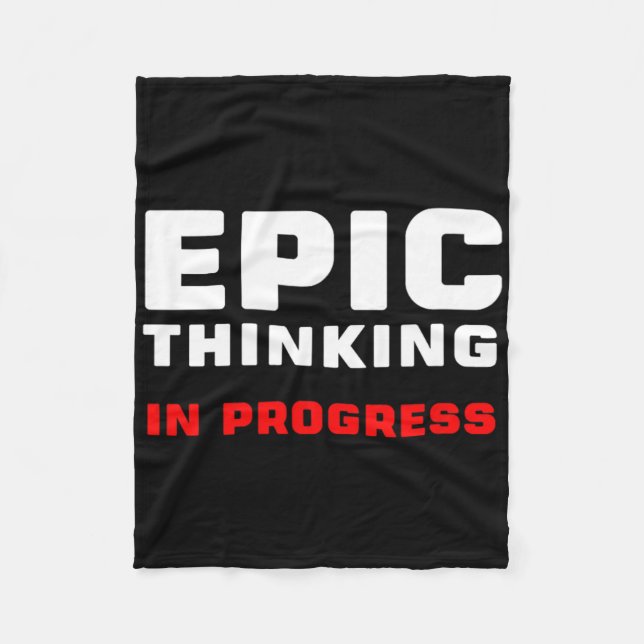Couverture Polaire Epic Thinking In Progress Big Ideas Introvert Game (Devant)