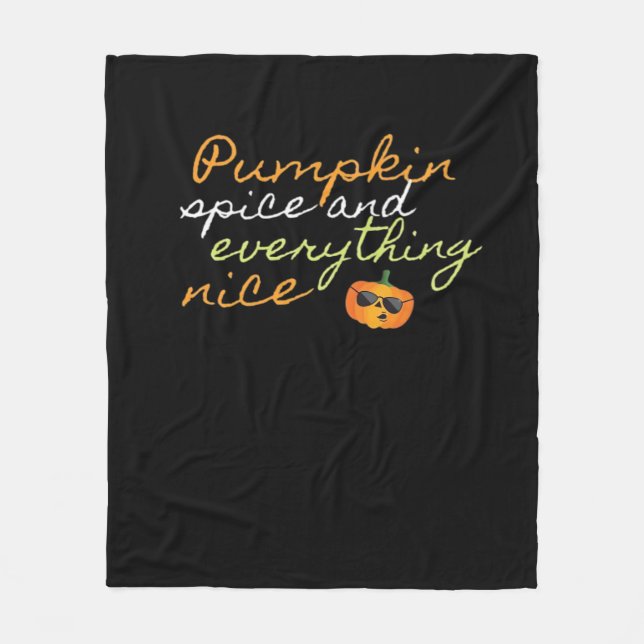 Couverture Polaire Épice citrouille & Tout Nice Halloween Trending (Devant)