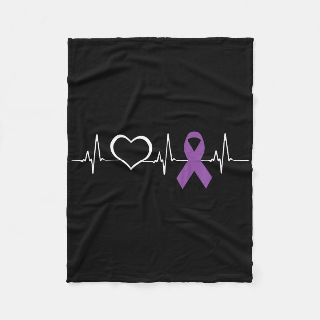 Couverture Polaire Epilepsy Awareness Epilepsy Awareness Heart  (Devant)