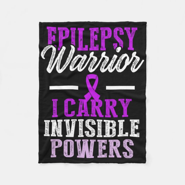 Couverture Polaire Epilepsy Awareness Epileptic Warrior Survivor 11  (Devant)