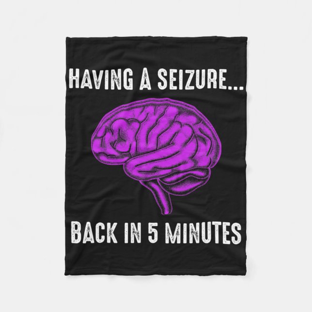Couverture Polaire Epilepsy Awareness Having Seizure Epileptic Warrio (Devant)