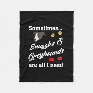 Couverture Polaire Épingles _ Greyhounds Sont Tout Ce Dont J'Ai Besoi