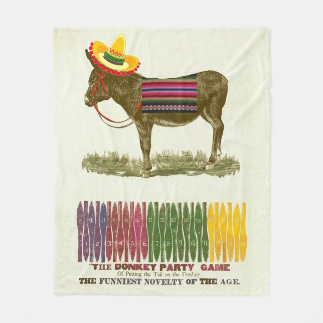 Couverture Polaire Éplucher la queue sur l'âne (Devant)