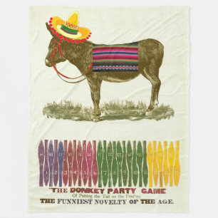 Couverture Polaire Éplucher la queue sur l'âne