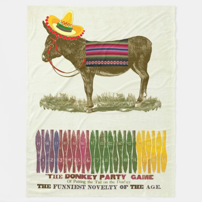 Couverture Polaire Éplucher la queue sur l'âne (Devant)