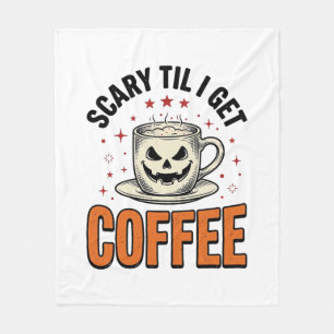 Couverture Polaire Épouvantable jusqu'au café Vintage Halloween Café