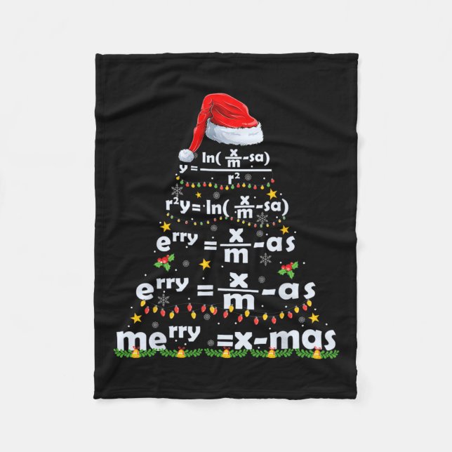 Couverture Polaire Équation Math Joyeux X mas Funny Enseignant Math C (Devant)