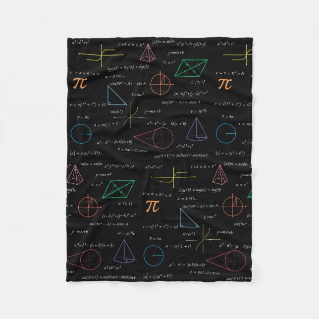 Couverture Polaire Équations mathématiques colorées Formules mathémat (Devant)