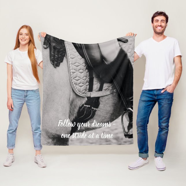 Couverture Polaire Equestre Votre Cheval Photo Motivationnel (En situation)