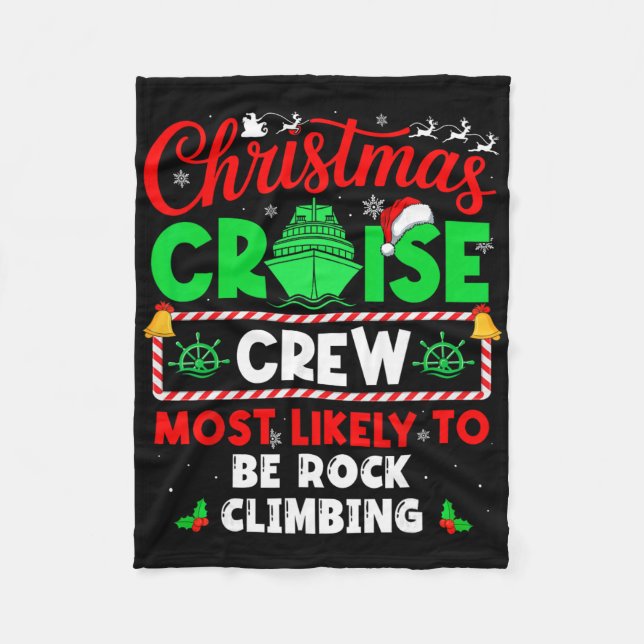 Couverture Polaire Équipage de croisière de Noël le plus susceptible  (Devant)