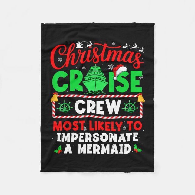 Couverture Polaire Équipage de croisière de Noël le plus susceptible  (Devant)