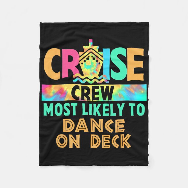Couverture Polaire Équipage de croisière de vacances Tie Dye le plus  (Devant)