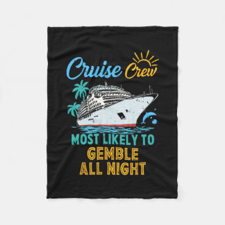 Couverture Polaire Équipage de croisière en famille drôle le plus sus