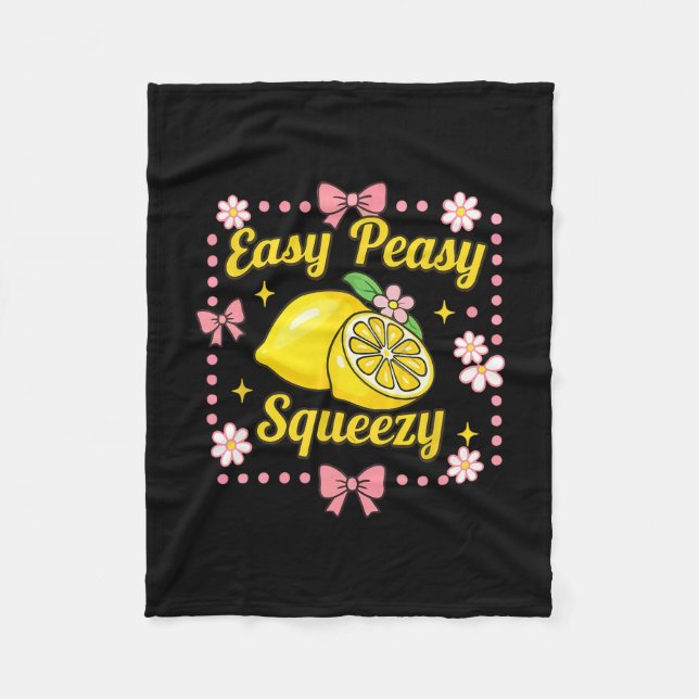 Couverture Polaire Équipage de limonade Easy Peasy Lemon Squeezy drôl (Devant)