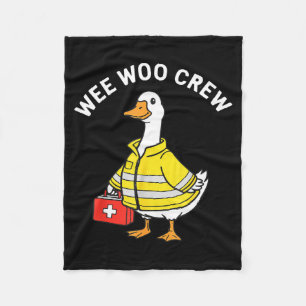 Couverture Polaire Équipage drôle Wee Woo Oie Emt Paramedic Pompiers