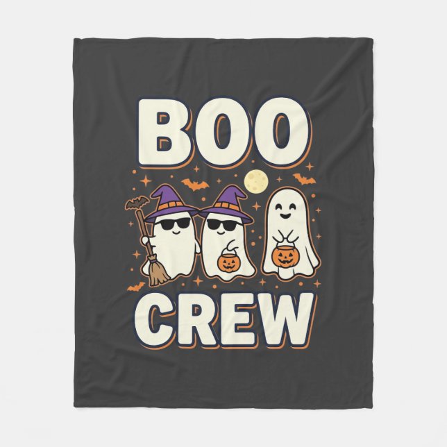 Couverture Polaire Équipe Boo fantômes de Halloween Conception vector (Devant)